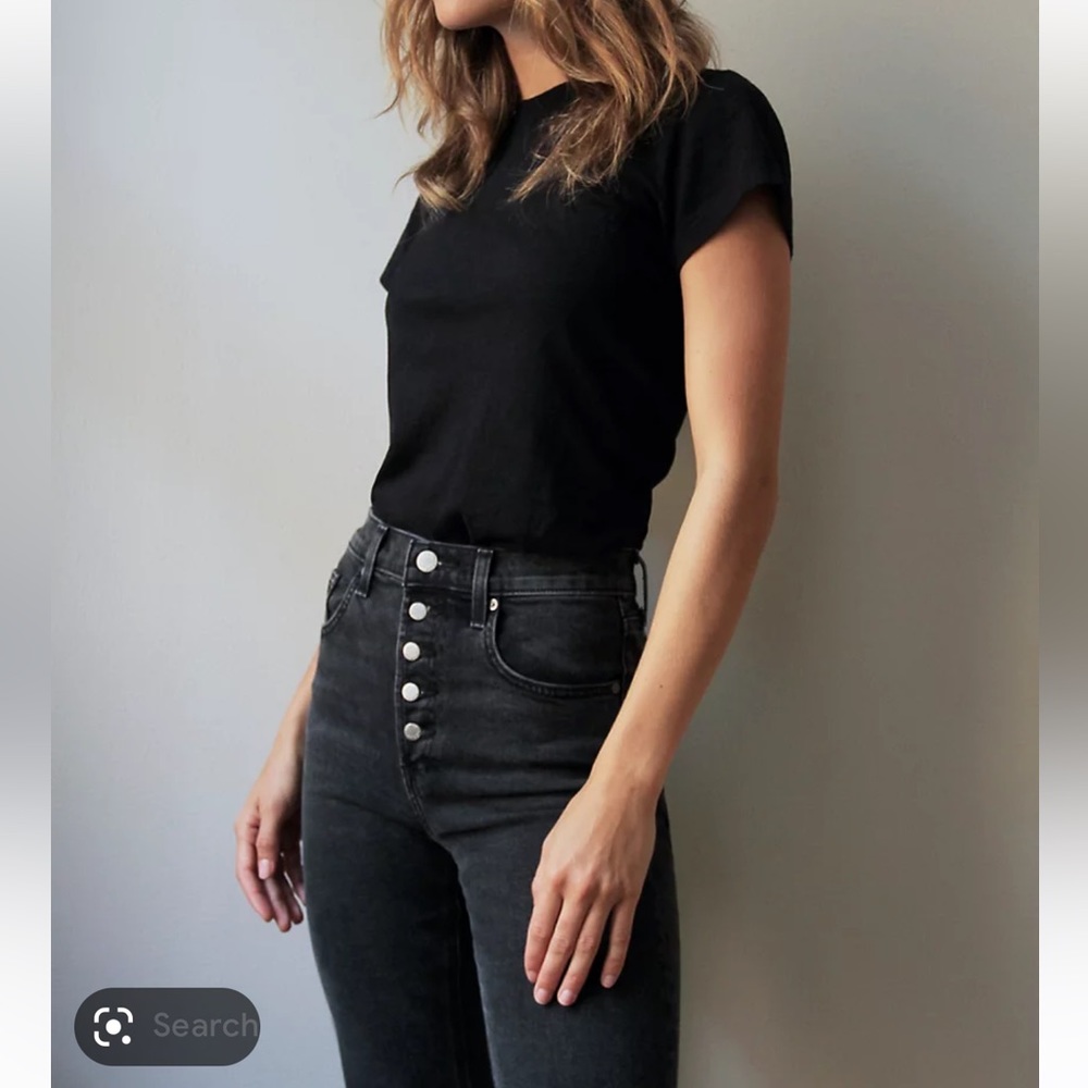 Aritzia yoko high rise slim black size 24